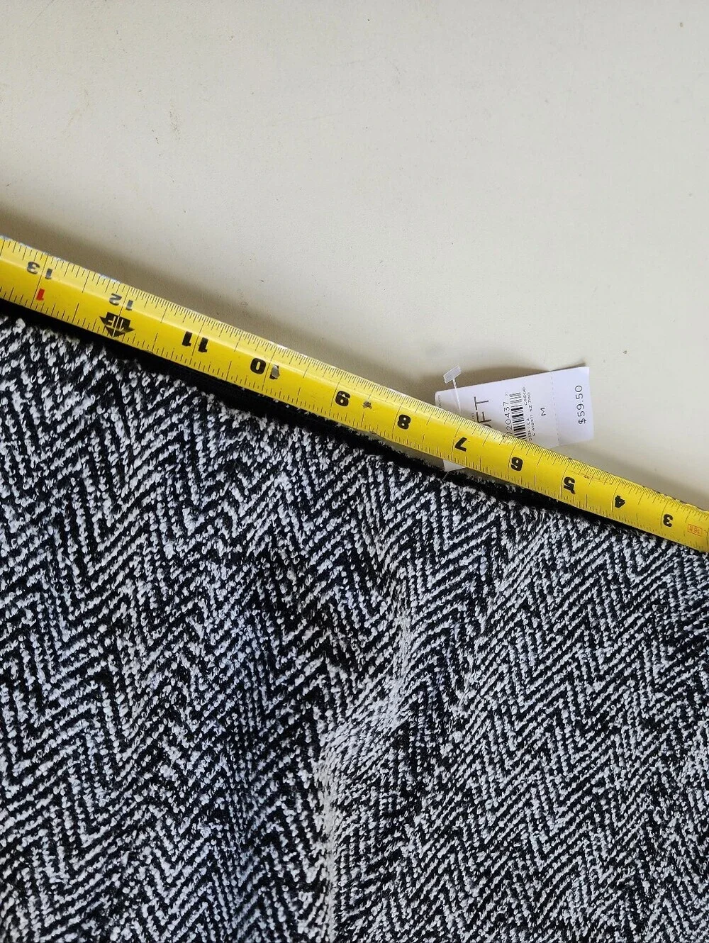 NWT Ann Taylor LOFT Skirt Womens Black Geometric Print Elastic Waist Pull On M
